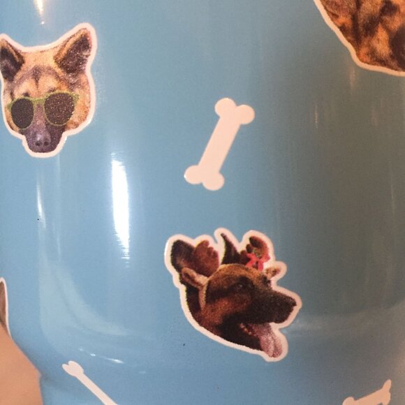 Kedrian Stainless Steel German Shepard Tumbler 30 Oz Vacuum Insulated Blue - Picture 3 of 6